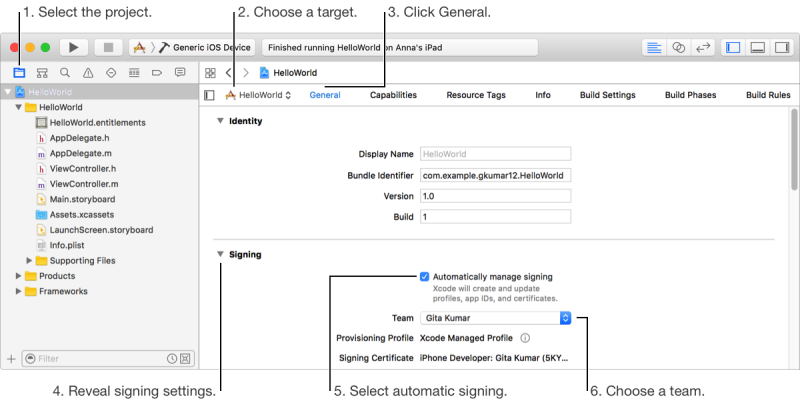 Automatically manage signing