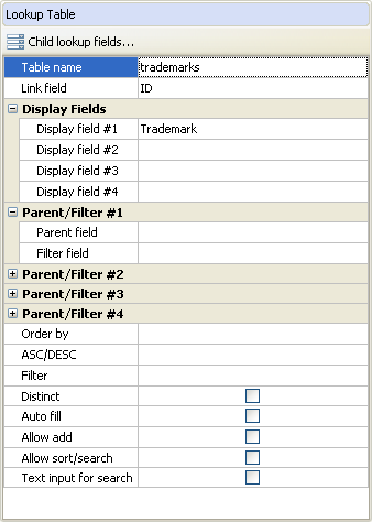 Lookup Table tag setup