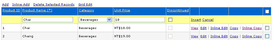 Inline-Add/Copy