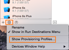 Provisioning Profiles on Device